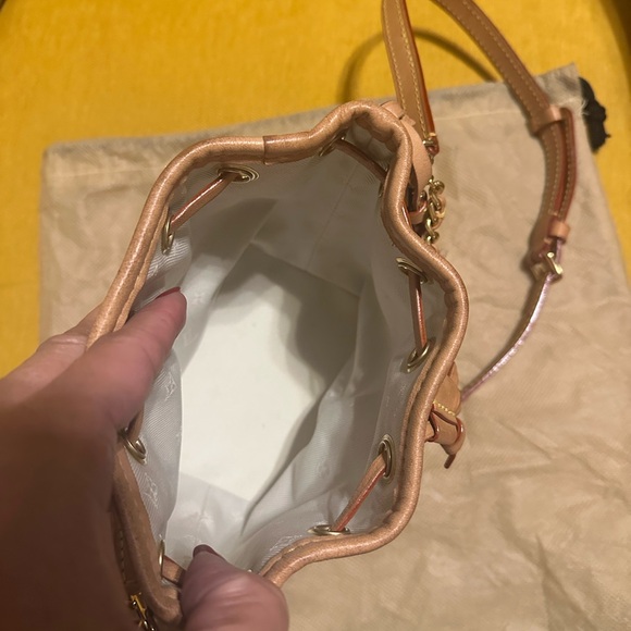 SHE’S HERE…Louis Vuitton Nano Noe Monogram Jacquard Shoulder/Crossbody Bag - Picture 4 of 12